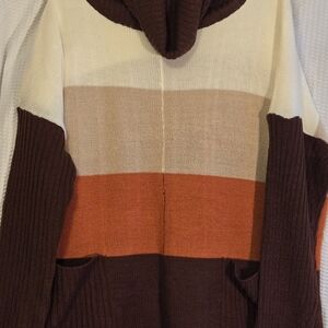 Jason Maxwell Multicolor Striped Turtleneck Sweater